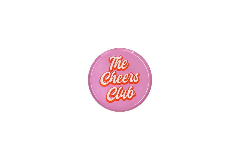 LOVE TRAYS, DEKOTABLETT, XS, MOTIV: THE CHEERS CLUB, RUND, ROSA