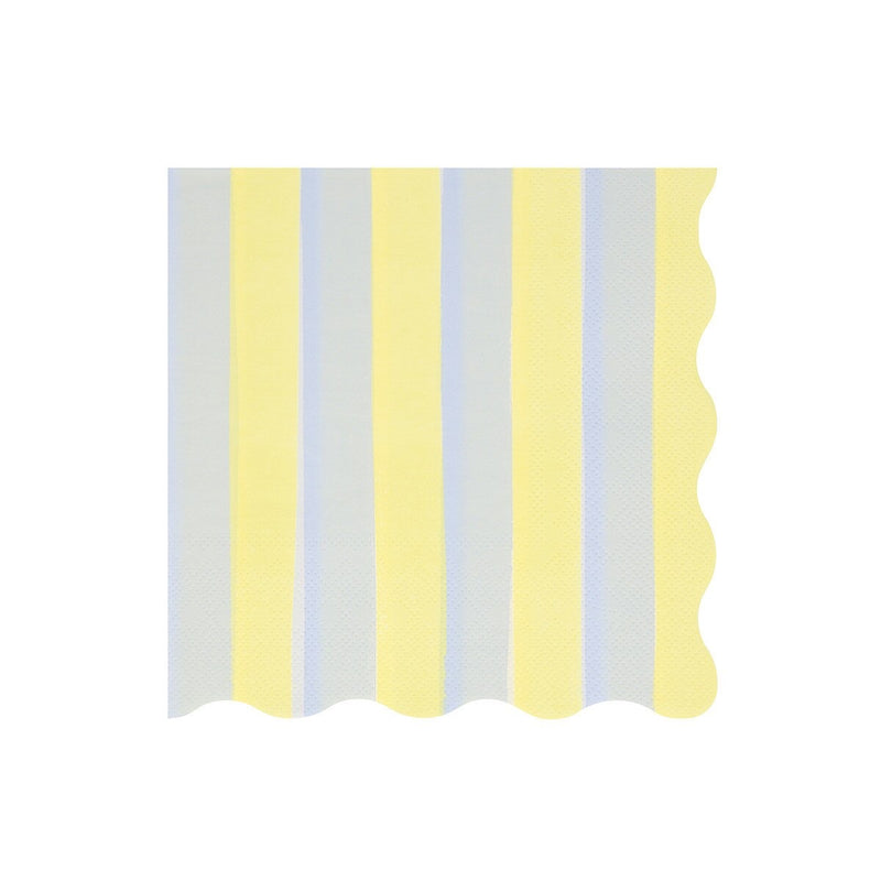 Pastel Stripe Large Napkins (x 16)