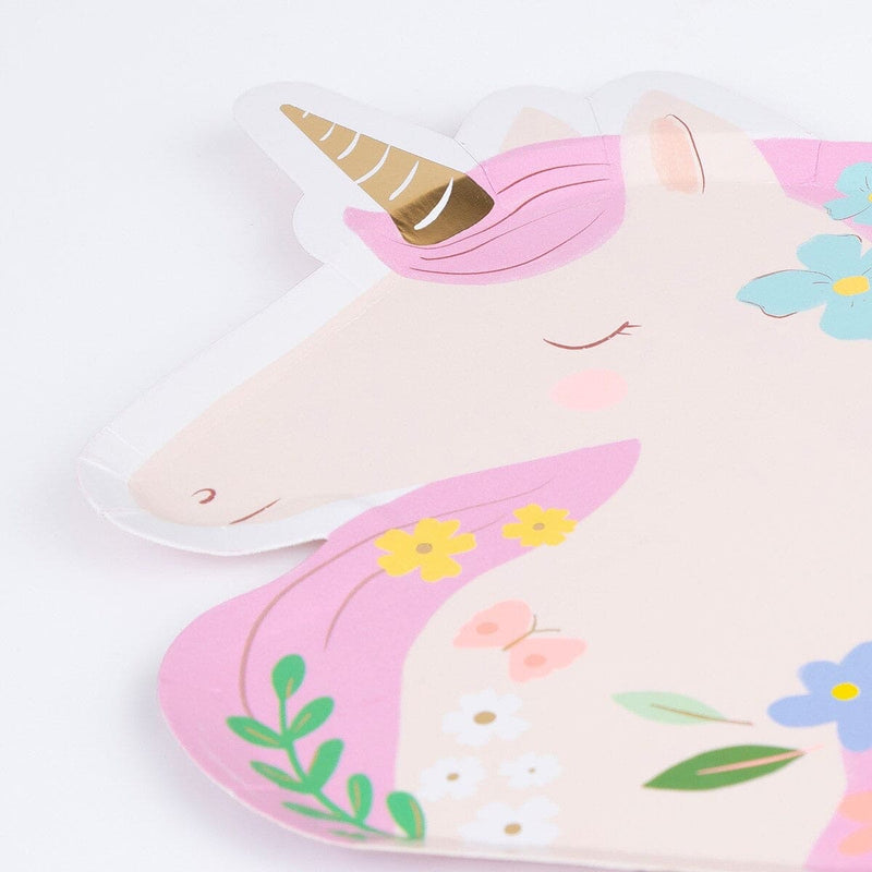 Meadow Unicorns Shaped Plates (x 8)