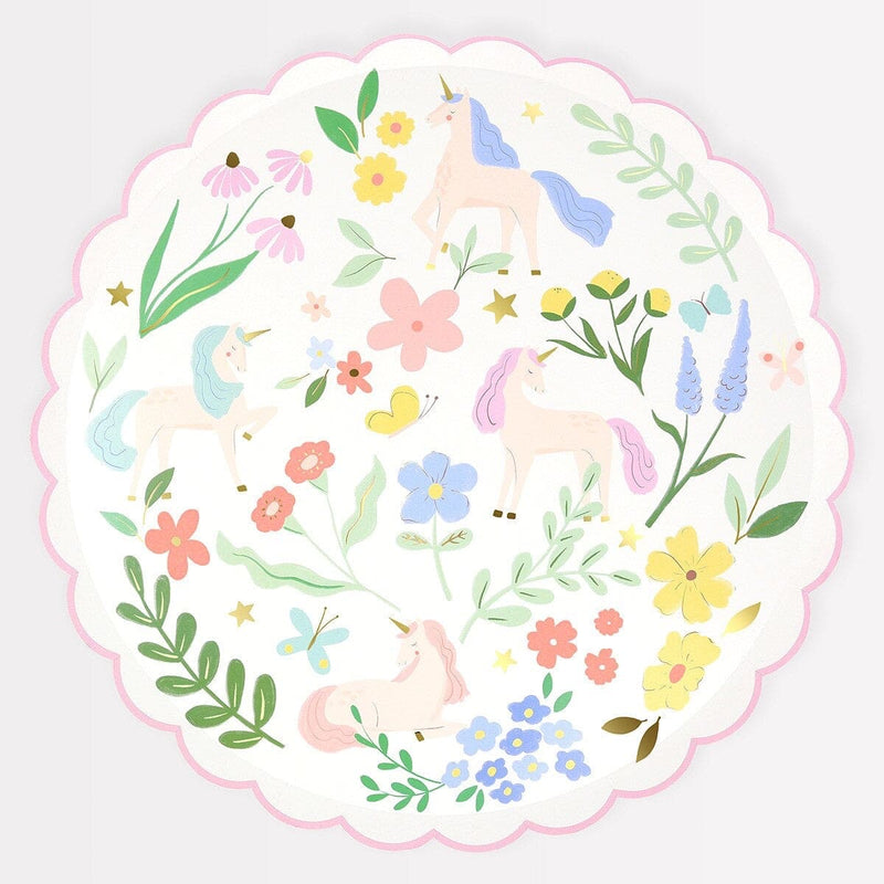 Meadow Unicorns Dinner Plates (x 8)
