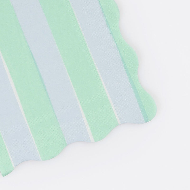 Pastel Stripe Small Napkins (x 16)