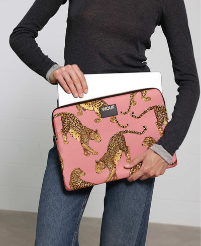 Blush Leopard Laptop Sleeve 13 & 14