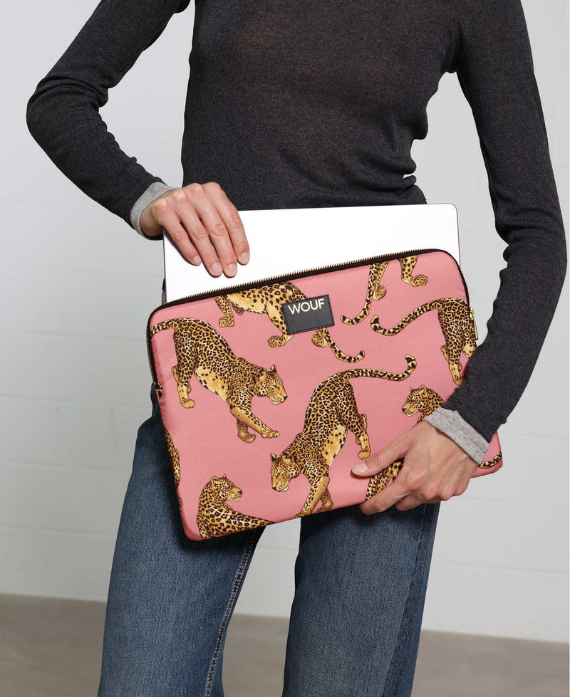 Blush Leopard Laptop Sleeve 13 & 14