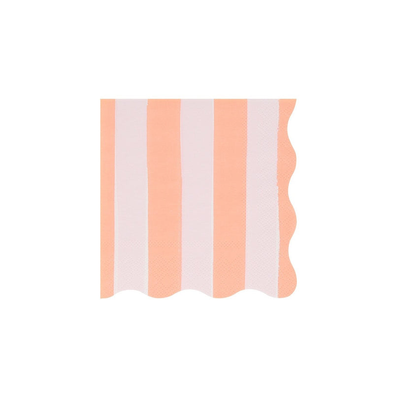Pastel Stripe Small Napkins (x 16)