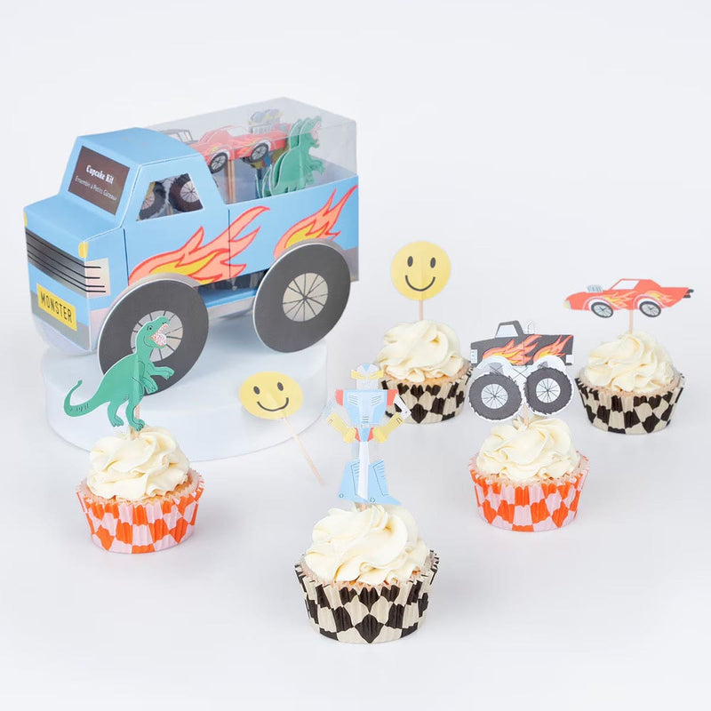 Monster Truck Cupcake Kit (x 24 toppers)