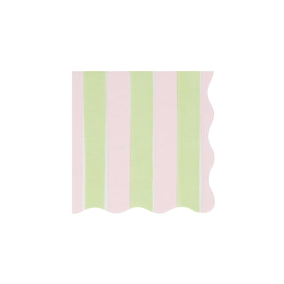 Pastel Stripe Small Napkins (x 16)