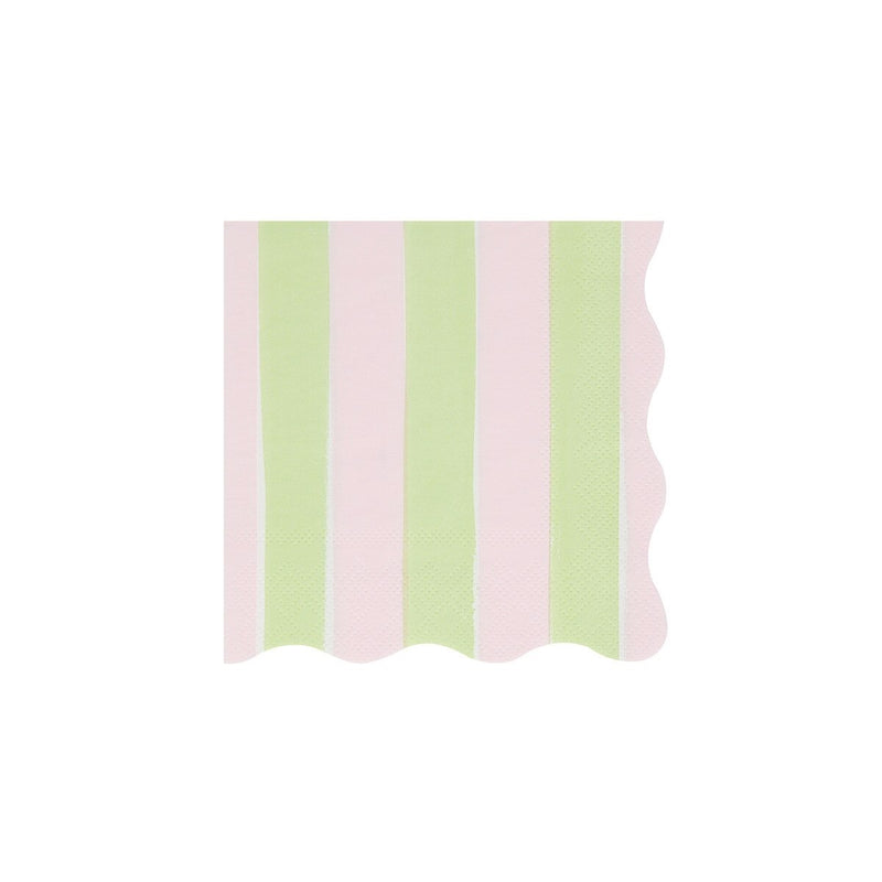 Pastel Stripe Small Napkins (x 16)