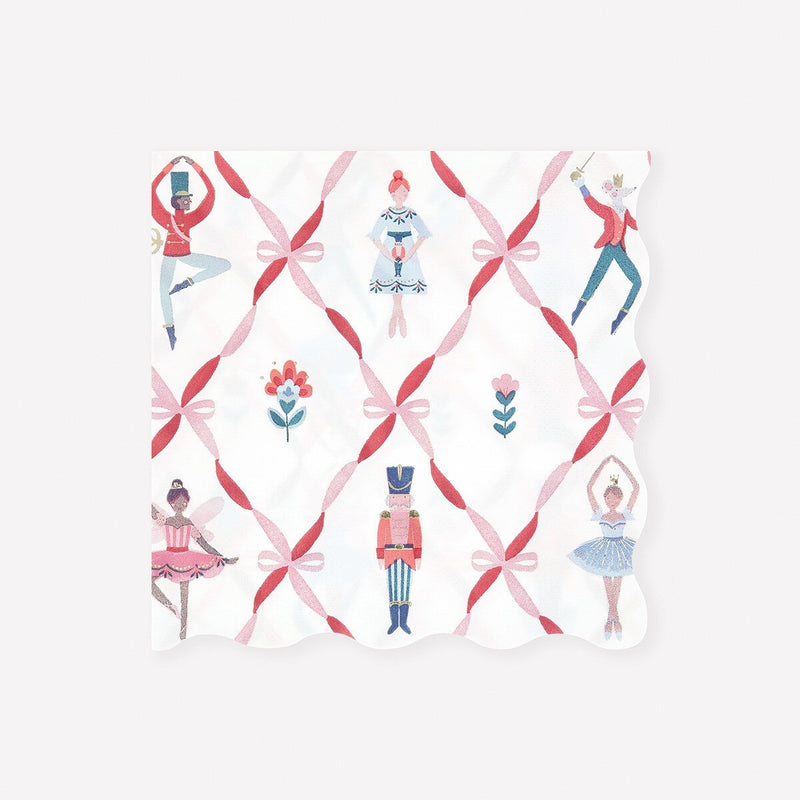 Nutcracker Ballet Large Napkins (x 16)