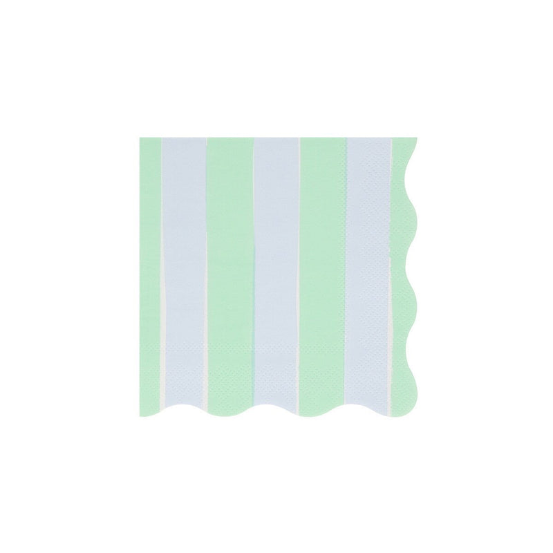 Pastel Stripe Small Napkins (x 16)