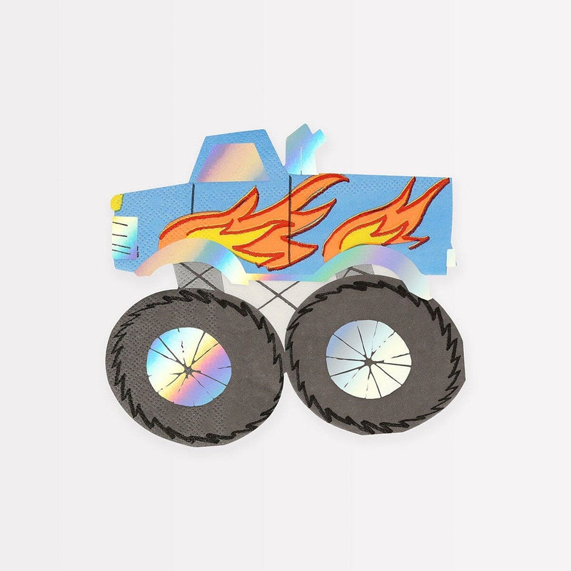 Monster Truck Napkins (x 16)