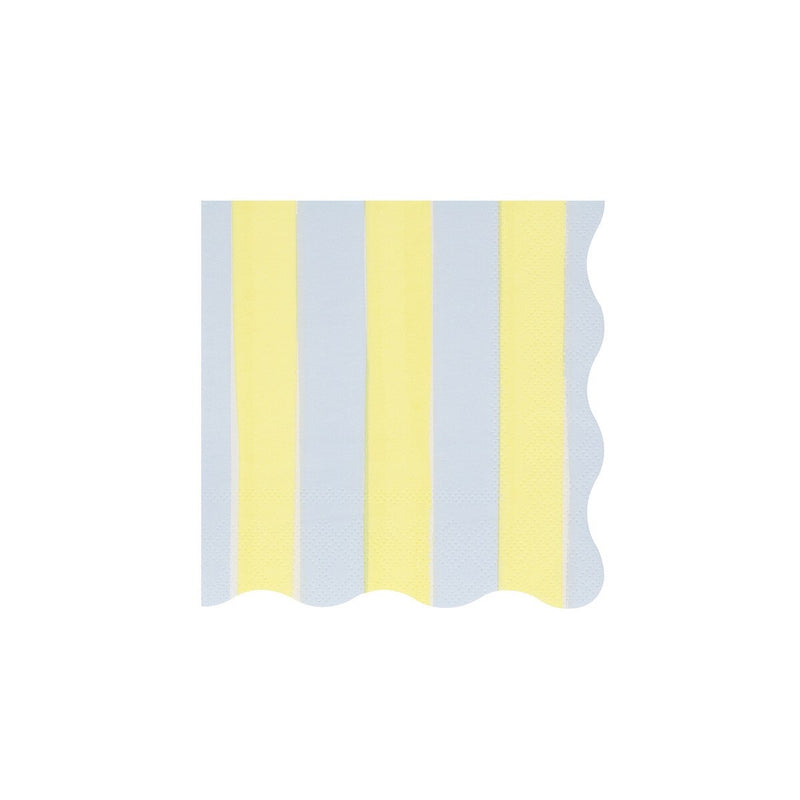 Pastel Stripe Small Napkins (x 16)