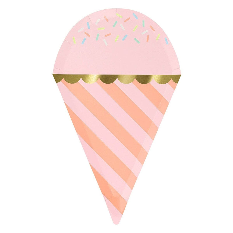 Ice Cream With Sprinkles Plates (x 8)