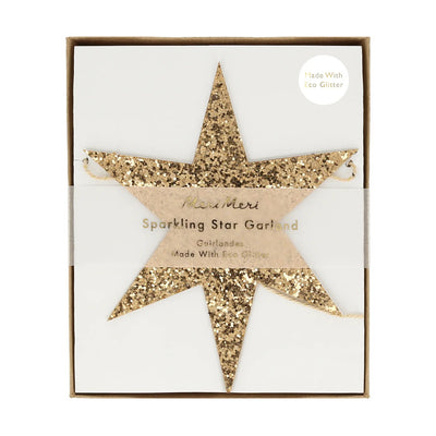 Glitzer Stars Garland