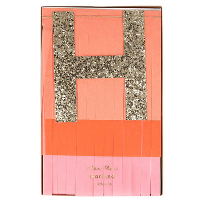 Pink Happy Birthday Fringe Garland