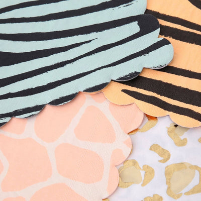 Safari Animal Print Small Napkins (x 16)