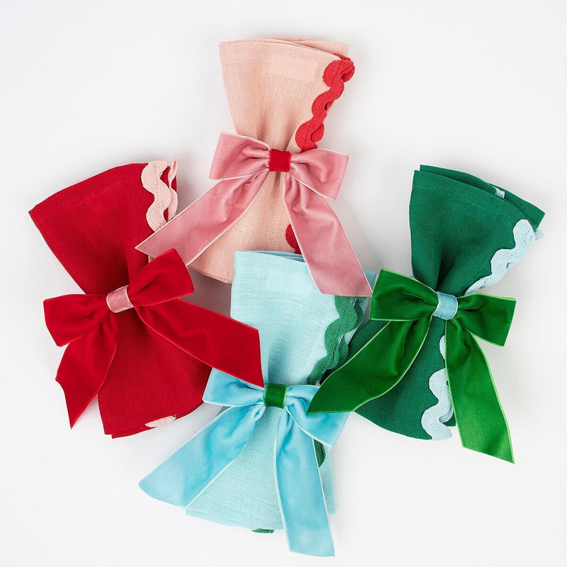 Decorative Velvet Bows (x 4)