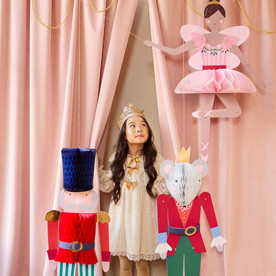 Nutcracker Ballet Giant Hanging Decorations (x 3)