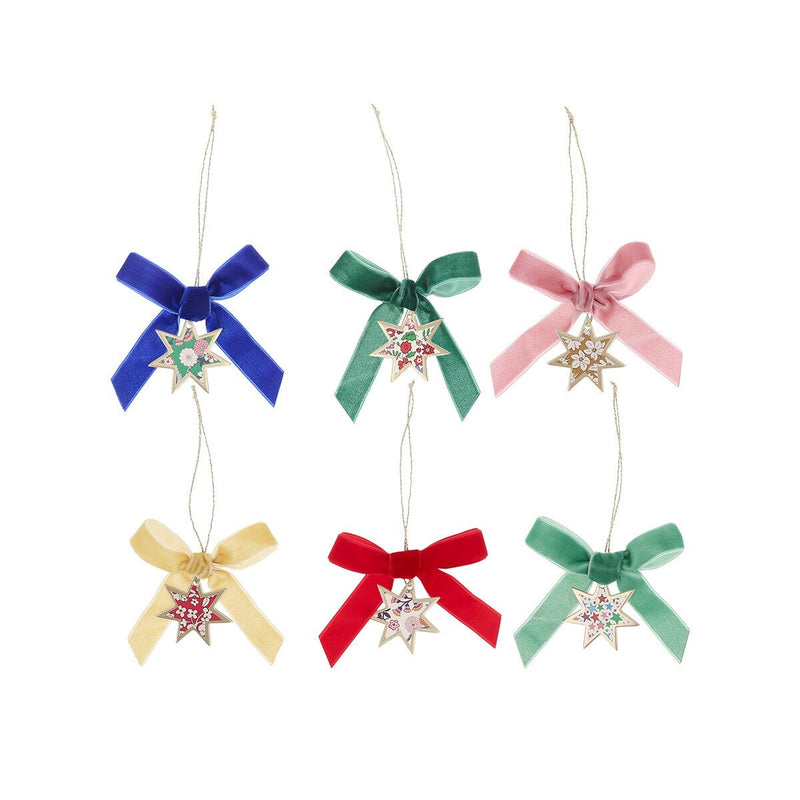 Meri Meri x Liberty Velvet Bow No-Snap Crackers (x 6)