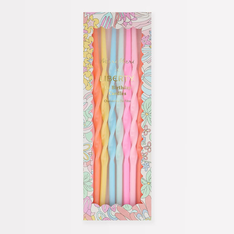 Meri Meri x Liberty Rainbow Garden Party Candles (x 16)