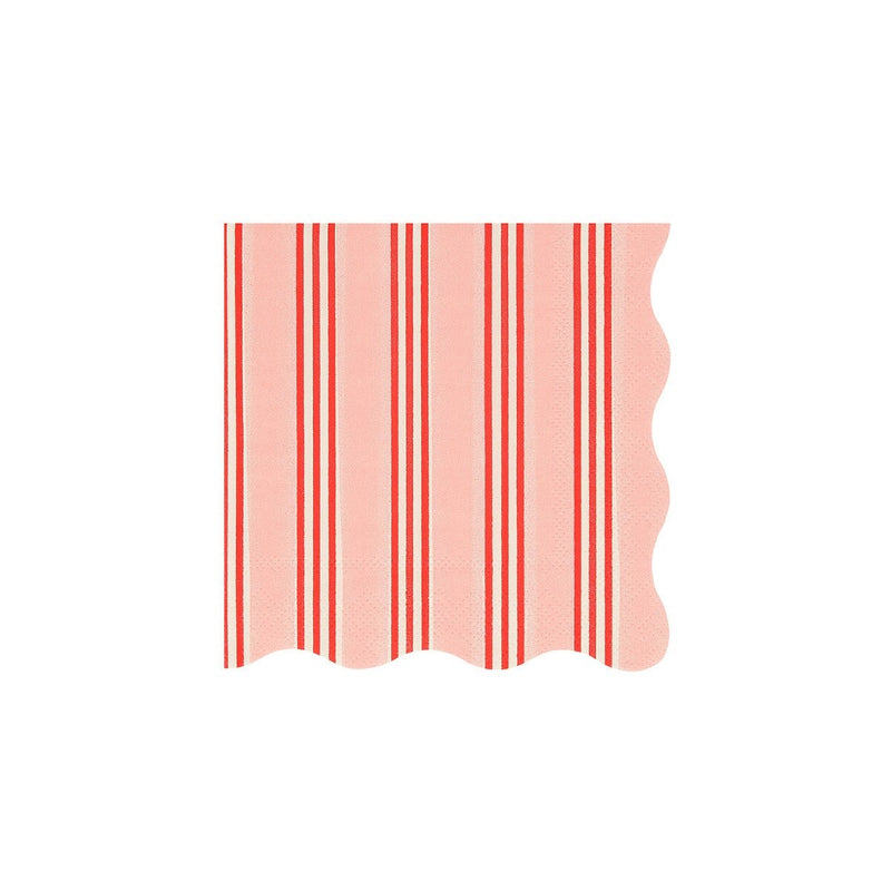Festive Stripe Small Napkins (x 16)