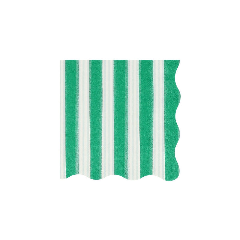 Festive Stripe Small Napkins (x 16)