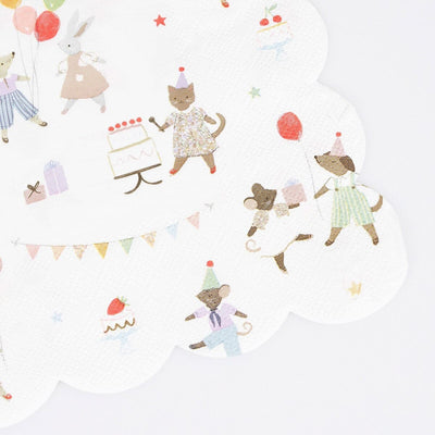 Animal Friends Large Napkins (x 16)