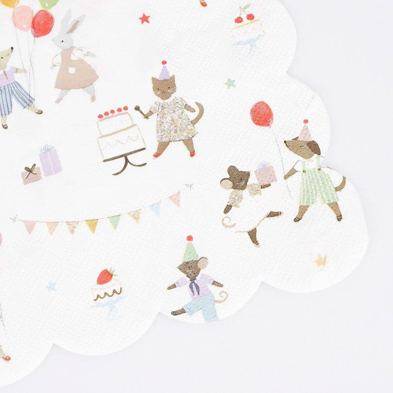 Animal Friends Large Napkins (x 16)