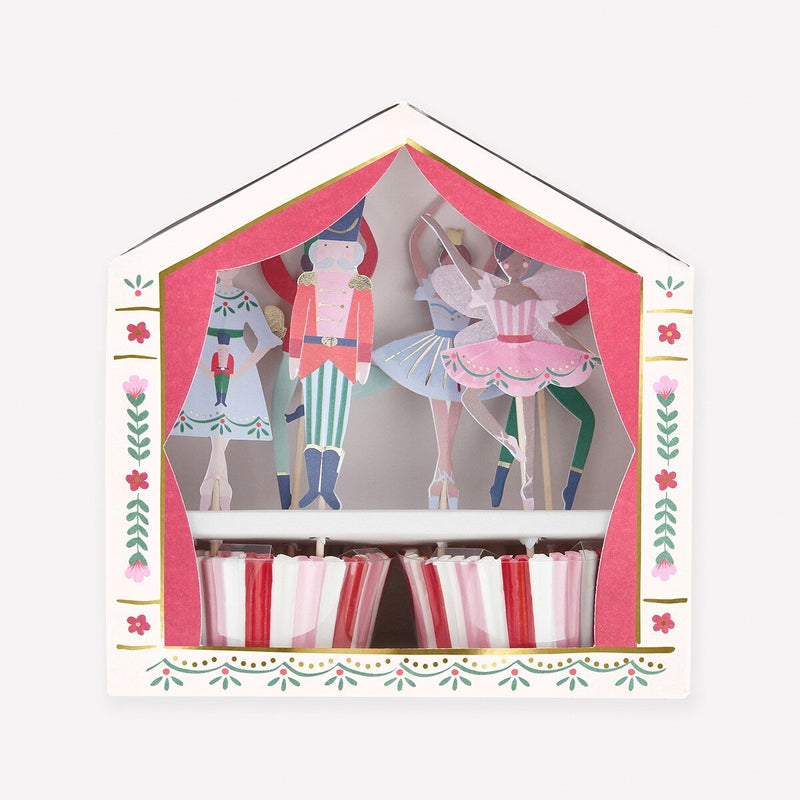 Nutcracker Ballet Cupcake Kit (x 24 toppers)