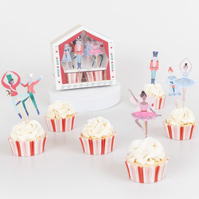 Nutcracker Ballet Cupcake Kit (x 24 toppers)