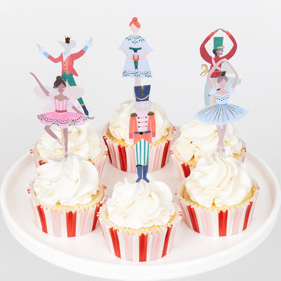 Nutcracker Ballet Cupcake Kit (x 24 toppers)