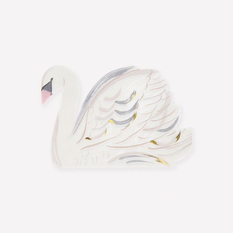 Swan Napkins (x 16)
