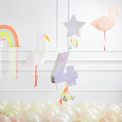 Silver Star Party Piñata