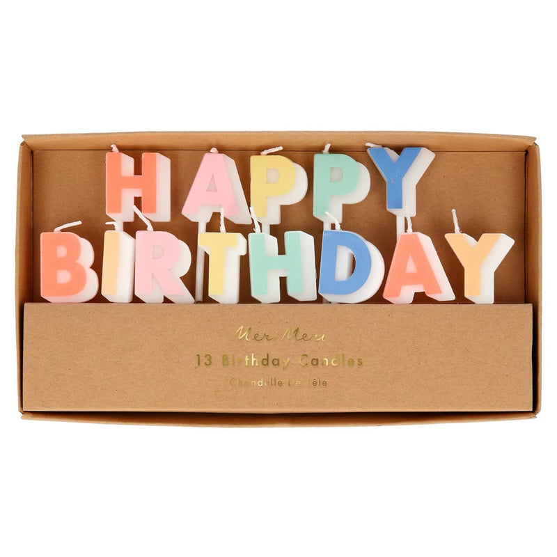 Happy Birthday Candle Set (x 13)