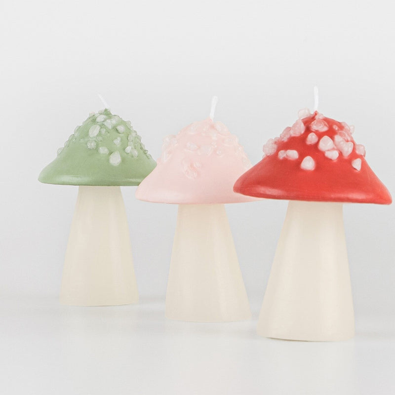 Mushroom Candles (x 3)