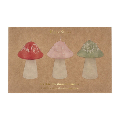 Mushroom Candles (x 3)