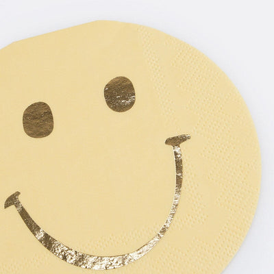 Happy Icons Shaped Napkins (x 16)