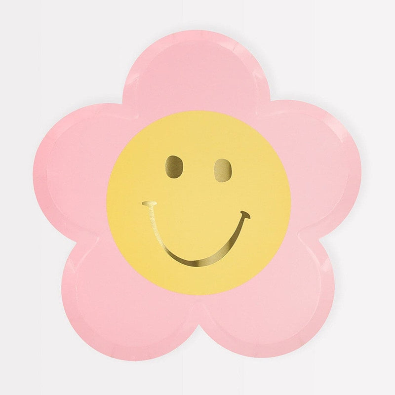Happy Icons Flower Plates (x 8)
