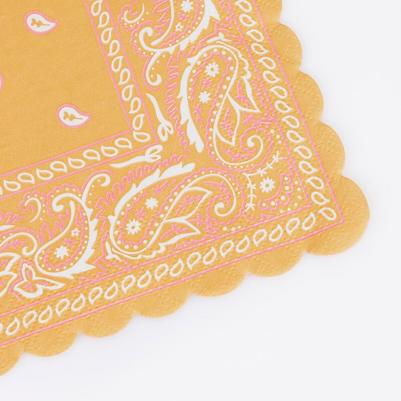 Western Bandana Small Napkins (x 16)