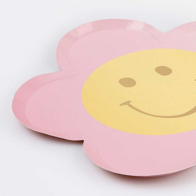 Happy Icons Flower Plates (x 8)