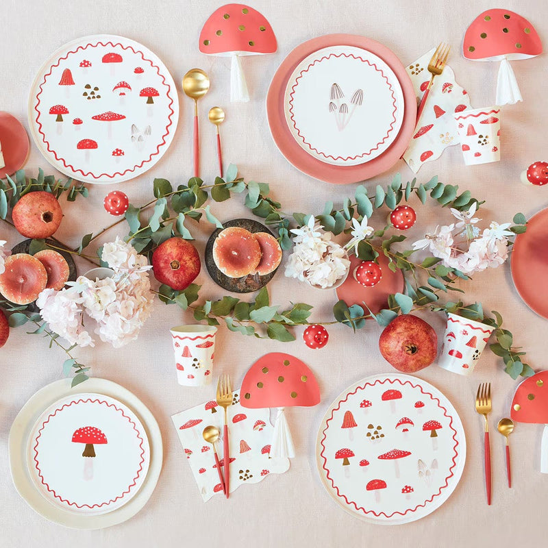 Merry Mushrooms Side Plates (x 8)