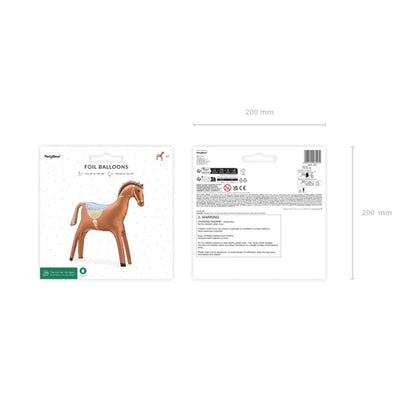 Standing Ballon XXL - Pferd - Braun