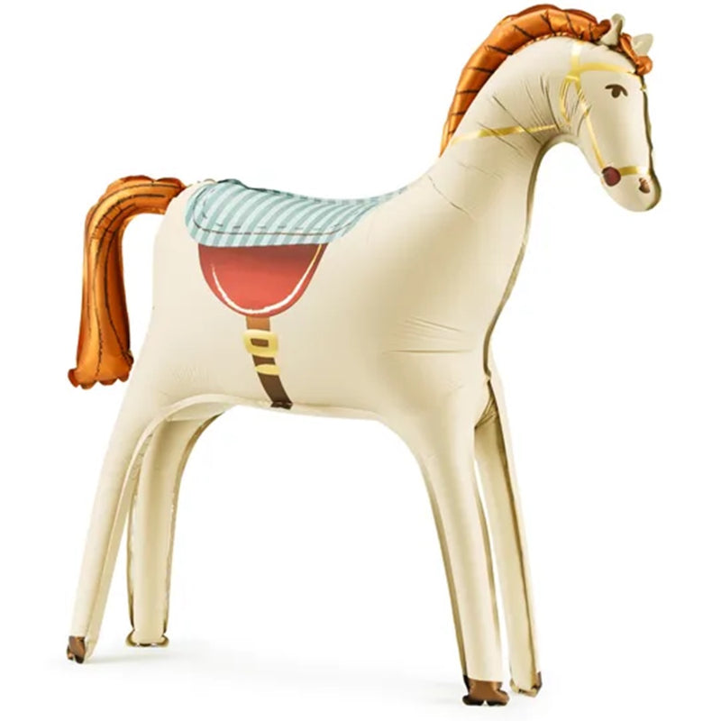 Standing Ballon - Pferd - Weiß