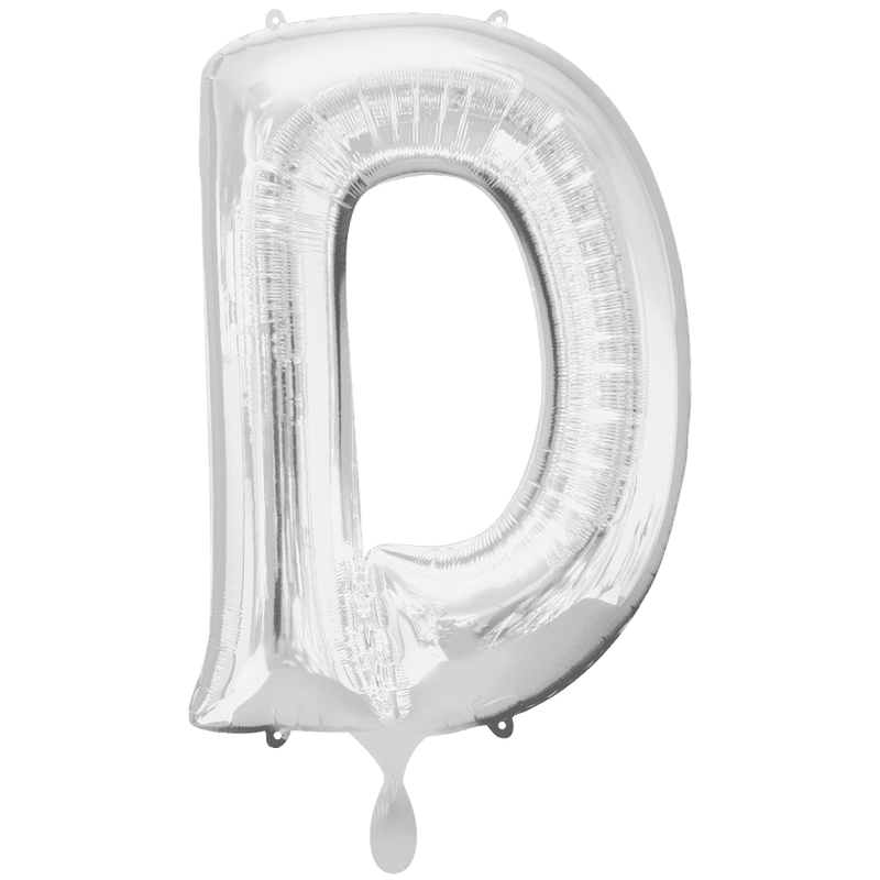 Buchstabe D XXL - Silber | Boutique Ballooons