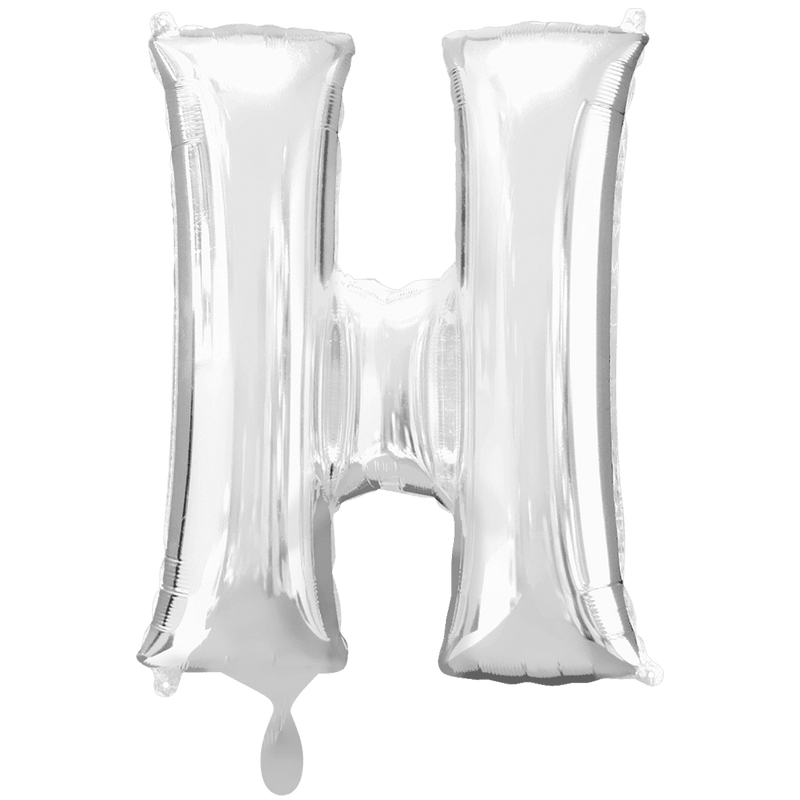 Buchstabe H XXL - Silber | Boutique Ballooons