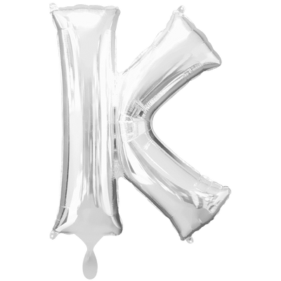 Buchstabe K XXL - Silber | Boutique Ballooons