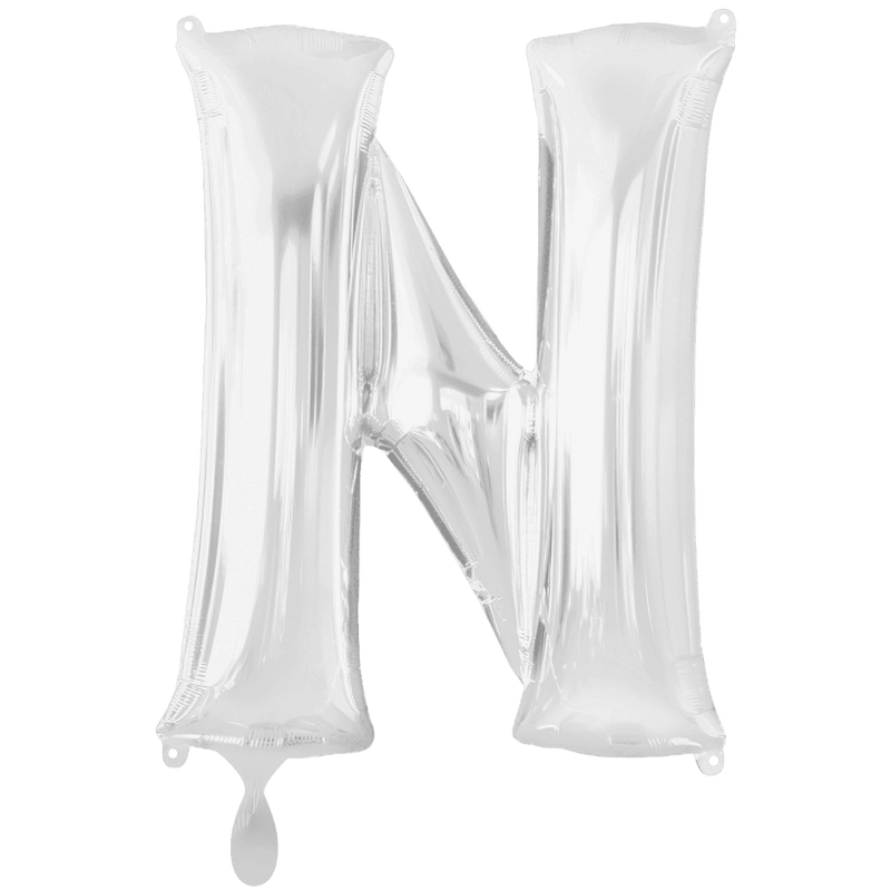 Buchstabe N XXL - Silber
