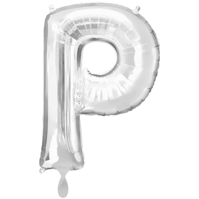 Buchstabe P XXL - Silber | Boutique Ballooons