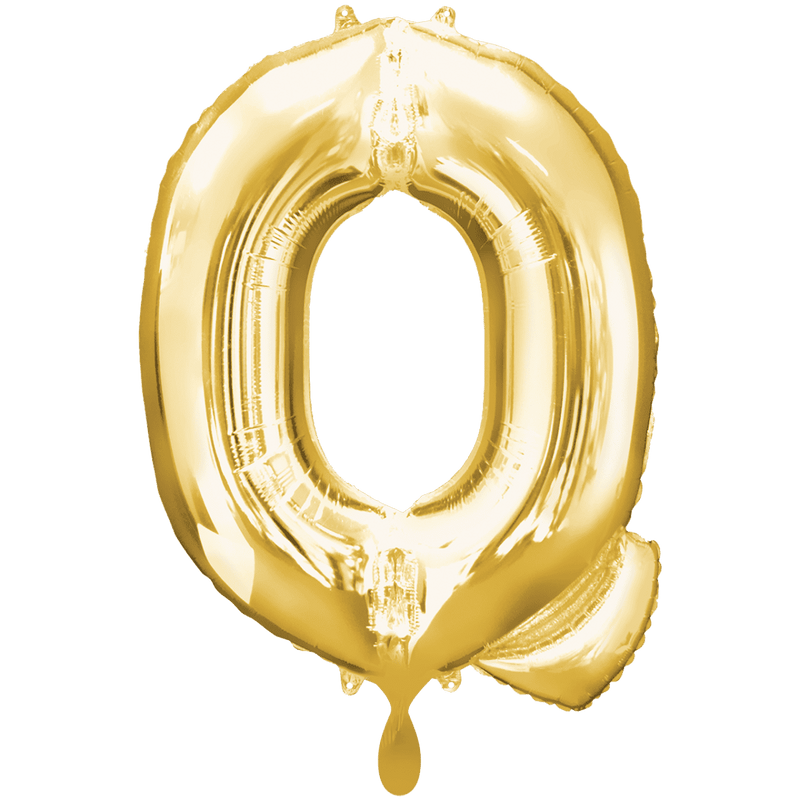 Buchstabe Q XXL - Gold