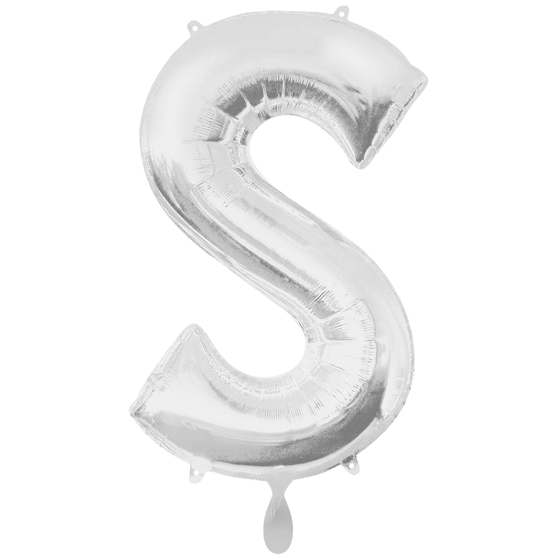 Buchstabe S XXL - Silber
