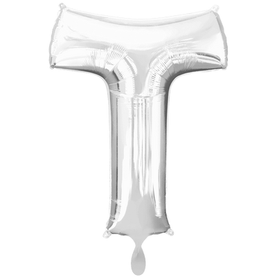 Buchstabe T XXL - Silber | Boutique Ballooons